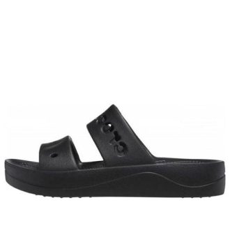 Crocs Baya Platform Sandals “Black” 208188-001