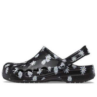 Crocs Baya Seasonal Printed Clogs “Black Daisy” 206230-0ZI