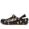 Crocs Bistro Graphic Clog Stylish Casual Black Sandals 204044-0FN
