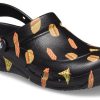 Crocs Bistro Graphic Clog Stylish Casual Black Sandals 204044-0FN