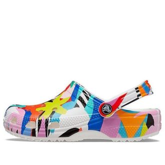 Crocs Classic Beach Sandals Unisex Multi-Color White 207849-94S