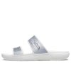 Crocs Classic Casual Fashion Unisex Silver Slippers 207769-90H