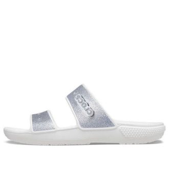Crocs Classic Casual Fashion Unisex Silver Slippers 207769-90H