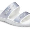 Crocs Classic Casual Fashion Unisex Silver Slippers 207769-90H