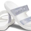 Crocs Classic Casual Fashion Unisex Silver Slippers 207769-90H