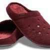 Crocs Classic Casual Thicken Stay Warm Unisex Wine Red Slippers 203600-60U