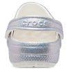 Crocs Classic Casual Unisex Metallic Silver Pink Sandals 207551-90H