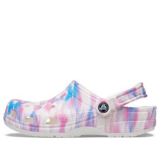 Crocs Classic Casual Unisex White Pink Blue Sandals “White Pink Blue” 207567-94S