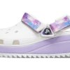 Crocs Classic Casual Unisex White Purple Sandals “White Purple” 207772-577