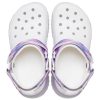 Crocs Classic Casual Unisex White Purple Sandals “White Purple” 207772-577