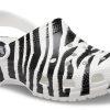 Crocs Classic Clog animal Printing Beach Sandals Black White 206676-1DE