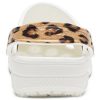 Crocs Classic Clog Beach Sandals Leopard print White 206638-1D1