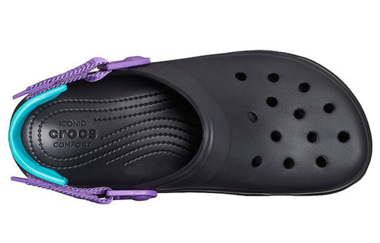 Crocs Classic Clog Black Purple Sandals “Black Purple” 206340-09V Crocs Classic Clog Black Purple Sandals “Black Purple” 206340-09V