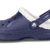 Crocs Classic Clog Crocs Stay Warm Wear-Resistant Navy Blue Unisex Slippers 16244-49U