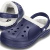 Crocs Classic Clog Crocs Stay Warm Wear-Resistant Navy Blue Unisex Slippers 16244-49U