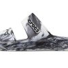 Crocs Classic Clog Marble Beach Sports Slippers Unisex White Black 207701-103 Crocs Classic Clog Marble Beach Sports Slippers Unisex White Black 207701-103