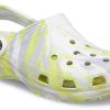 Crocs Classic Clog Marble Beach Sports Unisex White Gray Sandals “White Gray” 206867-1FJ Crocs Classic Clog Marble Beach Sports Unisex White Gray Sandals “White Gray” 206867-1FJ
