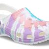 Crocs Classic clog Pattern Crocs Flat Heel Sports Colorful Blue Sandals 205453-6SN