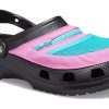 Crocs Classic Clog Pocket Sandals Black Pink 206612-0I8