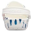 Crocs Classic Clog Printing Sandals White Blue 206053-94S Crocs Classic Clog Printing Sandals White Blue 206053-94S