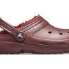 Crocs Classic Clog Sports Unisex Wine Red Sandals 203591-60U