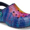 Crocs Classic Clog Tie Dye Printing Shoe Deep Blue Unisex 207329-95T