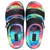 Crocs Classic Cozzzy Spray Dye Sandals “Black Multi” 208046-0C4