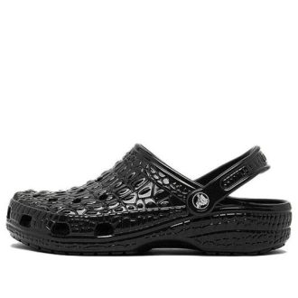 Crocs Classic Crocskin Clogs “Black” 209093-001