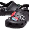 Crocs Classic Feel The Positivity Casual Unisex Black Sandals 207571-001