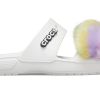 Crocs Classic Fur Sure 2 straps sandals “White” 207405-100