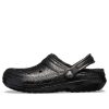 Crocs Classic Glitter Lined Clogs “Black” 205842001