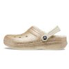 Crocs Classic Glitter Lined Clogs “Gold White” 205842-93S