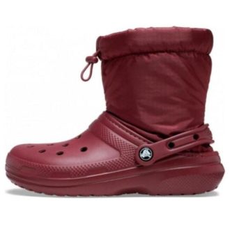Crocs Classic Lined Neo Puff Boots “Red” 206630-612