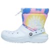 Crocs Classic Lined Neo Puff Boots “Tie Dye Mineral Blue” 207328-002