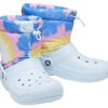 Crocs Classic Lined Neo Puff Boots “Tie Dye Mineral Blue” 207328-002