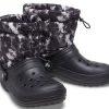 Crocs Classic Lined Neo Puff Tie Dye Boots “Black White” 207328-001