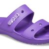 Crocs Classic Soft Sole Cozy Flat Heel Sports Slippers Unisex Purple 206761-518