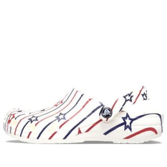 Crocs Classic Stars and Stripe Clog “White Multi” 208877-94S Crocs Classic Stars and Stripe Clog “White Multi” 208877-94S