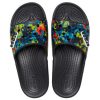 Crocs Classic Tie-Dye Graphic Slide “Black” 206520-988