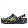 Crocs Classic Tie Dye Pattern Crocs Beach Unisex Denim Blue Sandals 205453-4SW