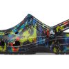 Crocs Classic Tie Dye Pattern Crocs Beach Unisex Denim Blue Sandals 205453-4SW
