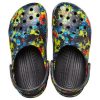 Crocs Classic Tie Dye Pattern Crocs Beach Unisex Denim Blue Sandals 205453-4SW
