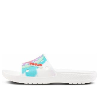 Crocs Classic Tie Dye Pattern Slippers Multi-Color 206520-6SN Crocs Classic Tie Dye Pattern Slippers Multi-Color 206520-6SN