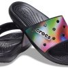 Crocs Colorful Casual Unisex Multi-Color Black Slippers 207557-0C4