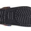 Crocs Colorful Crocs Beach Unisex Multi-Color Black Sandals 207556-0C4
