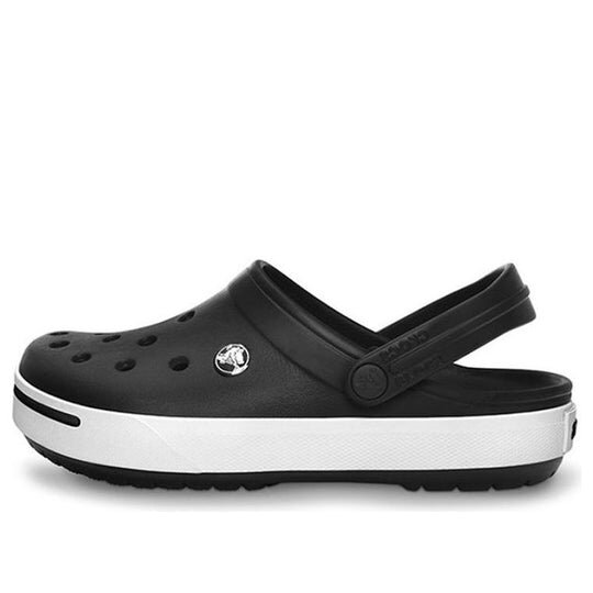 Crocs Crocband Beach Sandals Unisex Black White 11989-060 Crocs Crocband Beach Sandals Unisex Black White 11989-060