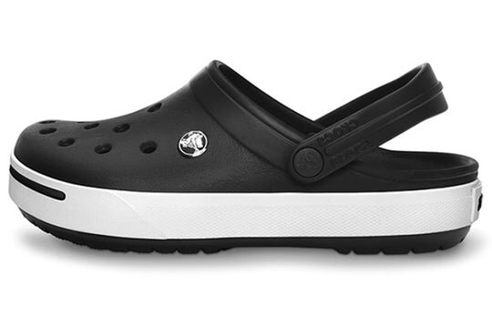 Crocs Crocband Beach Sandals Unisex Black White 11989-060 Crocs Crocband Beach Sandals Unisex Black White 11989-060