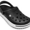 Crocs Crocband Beach Sandals Unisex Black White 11989-060 Crocs Crocband Beach Sandals Unisex Black White 11989-060