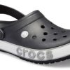 Crocs Crocband Bold Logo Clog Black Unisex Sandals 206021-02G