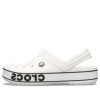 Crocs Crocband Bold Logo Clog White Sandals 206021-103